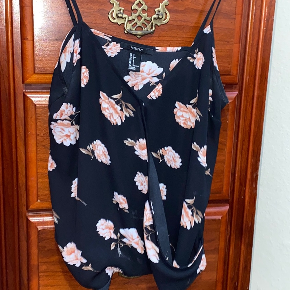 black blouses with pink roses